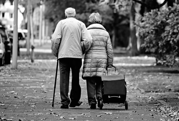 elderly couple